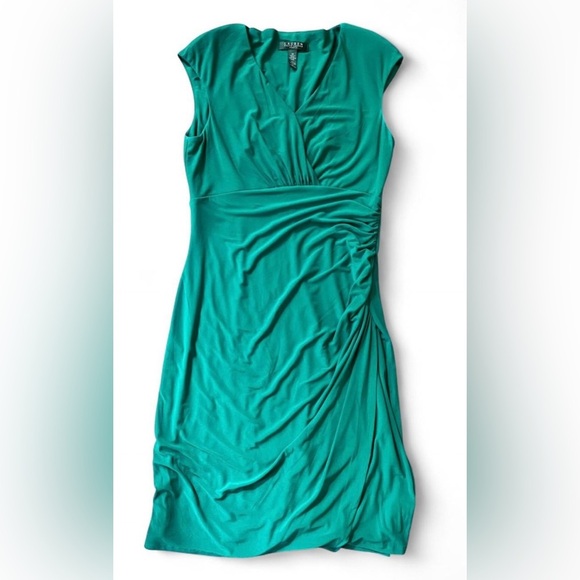 Ralph Lauren Dresses & Skirts - Ralph Lauren Womens Turquoise Sleeveless Midi Dress Size 10